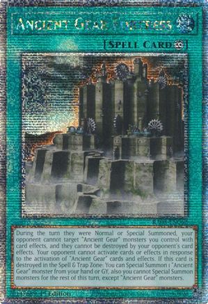 Image of Ancient Gear Fortress (Quarter Century Secret Rare) [RA03-EN062] Quarter Century Secret Rare