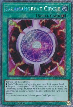 Image of Salamangreat Circle (Platinum Secret Rare) [RA03-EN066] Platinum Secret Rare