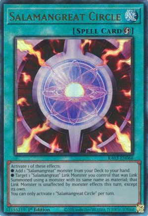Image of Salamangreat Circle (UTR) [RA03-EN066] Prismatic Ultimate Rare