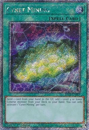 Image of Cynet Mining (Platinum Secret Rare) [RA03-EN067] Platinum Secret Rare
