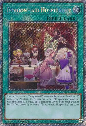Image of Dragonmaid Hospitality (Platinum Secret Rare) [RA03-EN068] Platinum Secret Rare