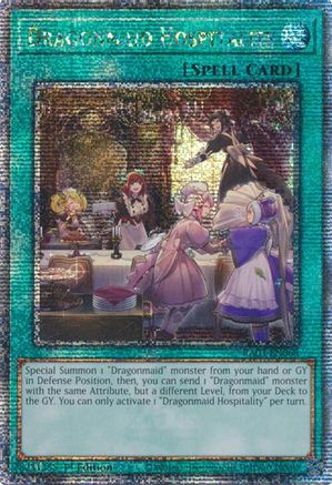 Image of Dragonmaid Hospitality (Quarter Century Secret Rare) [RA03-EN068] Quarter Century Secret Rare