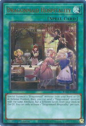 Image of Dragonmaid Hospitality (UR) [RA03-EN068] Ultra Rare