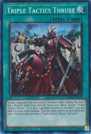 Image of Triple Tactics Thrust (CR) [RA03-EN072] Prismatic Collector's Rare