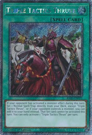 Image of Triple Tactics Thrust (Platinum Secret Rare) [RA03-EN072] Platinum Secret Rare