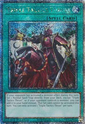Image of Triple Tactics Thrust (Quarter Century Secret Rare) [RA03-EN072] Quarter Century Secret Rare