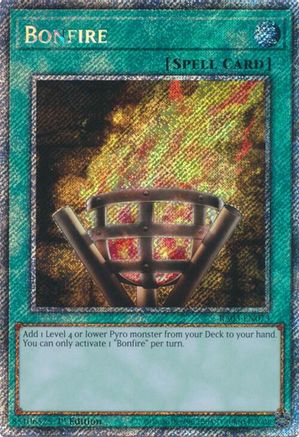 Image of Bonfire (Platinum Secret Rare) [RA03-EN073] Platinum Secret Rare