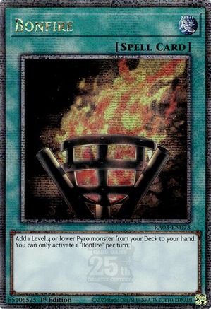 Image of Bonfire (Quarter Century Secret Rare) [RA03-EN073] Quarter Century Secret Rare