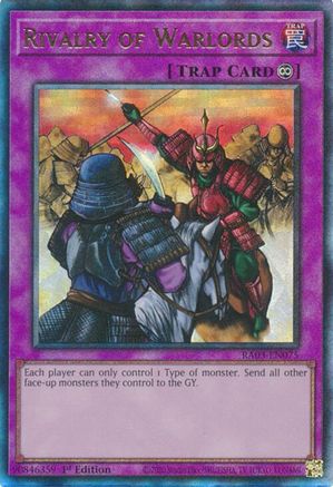 Image of Rivalry of Warlords (UTR) [RA03-EN075] Prismatic Ultimate Rare