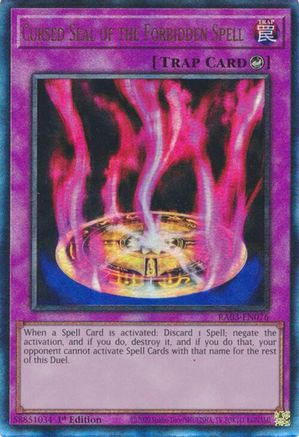 Image of Cursed Seal of the Forbidden Spell (UTR) [RA03-EN076] Prismatic Ultimate Rare