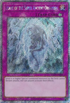 Image of Grave of the Super Ancient Organism (Platinum Secret Rare) [RA03-EN077] Platinum Secret Rare