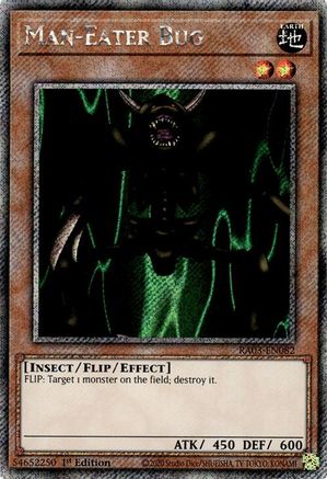 Image of Man-Eater Bug (Platinum Secret Rare) [RA03-EN082] Platinum Secret Rare