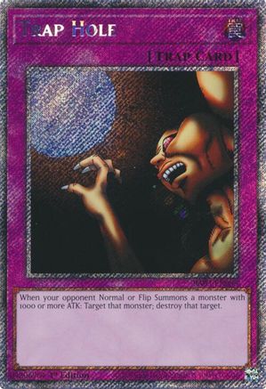 Image of Trap Hole (Platinum Secret Rare) [RA03-EN085] Platinum Secret Rare