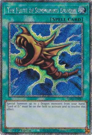Image of The Flute of Summoning Dragon (Platinum Secret Rare) [RA03-EN087] Platinum Secret Rare