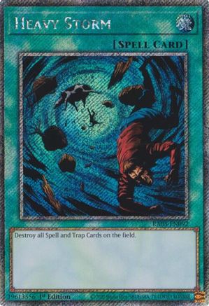 Image of Heavy Storm (Platinum Secret Rare) [RA03-EN092] Platinum Secret Rare