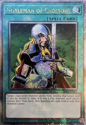 Image of Nobleman of Crossout (Quarter Century Secret Rare) [RA03-EN102] Quarter Century Secret Rare