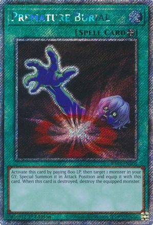 Image of Premature Burial (Platinum Secret Rare) [RA03-EN103] Platinum Secret Rare