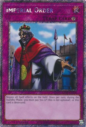 Image of Imperial Order (Platinum Secret Rare) [RA03-EN106] Platinum Secret Rare