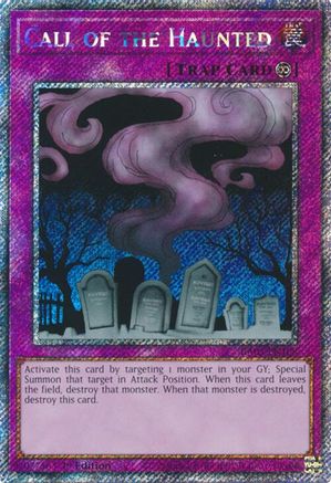 Image of Call of the Haunted (Platinum Secret Rare) [RA03-EN108] Platinum Secret Rare