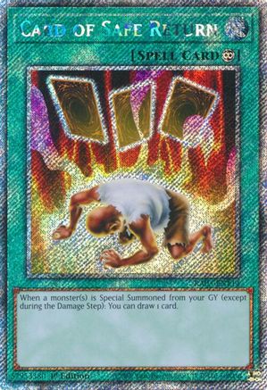 Image of Card of Safe Return (Platinum Secret Rare) [RA03-EN114] Platinum Secret Rare