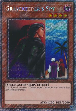 Image of Gravekeeper's Spy (Platinum Secret Rare) [RA03-EN121] Platinum Secret Rare