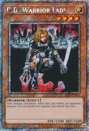 Image of D.D. Warrior Lady (Platinum Secret Rare) [RA03-EN129] Platinum Secret Rare