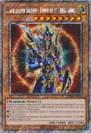 Image of Black Luster Soldier - Envoy of the Beginning (Platinum Secret Rare) [RA03-EN132] Platinum Secret Rare