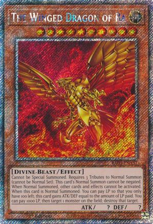 Image of The Winged Dragon of Ra (Platinum Secret Rare) [RA03-EN137] Platinum Secret Rare
