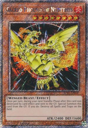 Image of Sacred Phoenix of Nephthys (Platinum Secret Rare) [RA03-EN147] Platinum Secret Rare