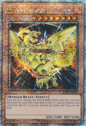 Image of Sacred Phoenix of Nephthys (Quarter Century Secret Rare) [RA03-EN147] Quarter Century Secret Rare