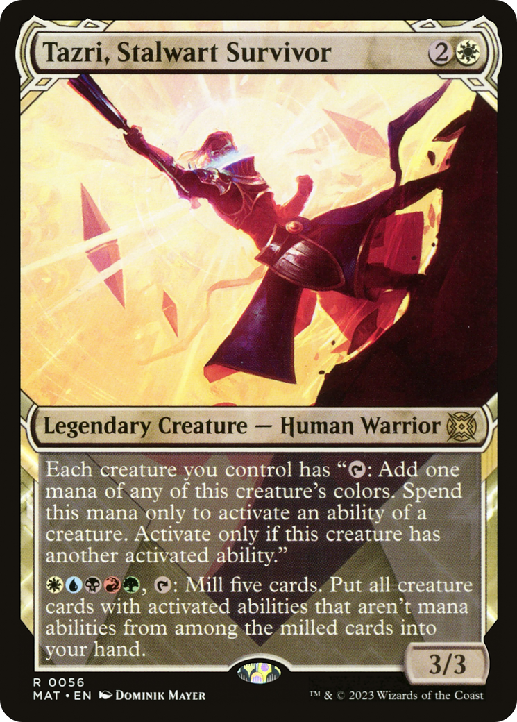Image of Tazri, Stalwart Survivor (Showcase) [March of the Machine: The Aftermath]