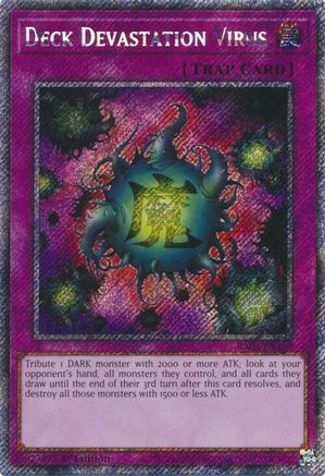 Image of Deck Devastation Virus (Platinum Secret Rare) [RA03-EN150] Platinum Secret Rare