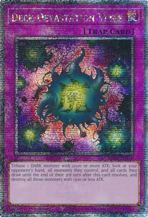 Image of Deck Devastation Virus (Quarter Century Secret Rare) [RA03-EN150] Quarter Century Secret Rare