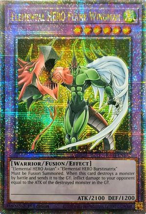 Image of Elemental HERO Flame Wingman (Quarter Century Secret Rare) [RA03-EN152] Quarter Century Secret Rare