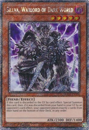Image of Sillva, Warlord of Dark World (Platinum Secret Rare) [RA03-EN158] Platinum Secret Rare