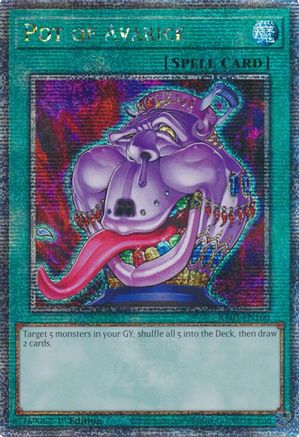 Image of Pot of Avarice (Quarter Century Secret Rare) [RA03-EN160] Quarter Century Secret Rare