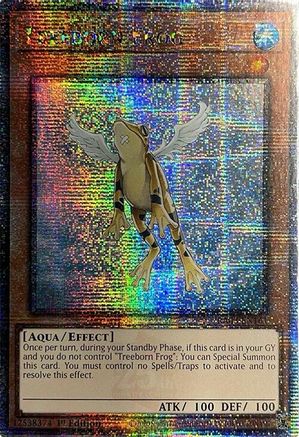 Image of Treeborn Frog (Quarter Century Secret Rare) [RA03-EN161] Quarter Century Secret Rare