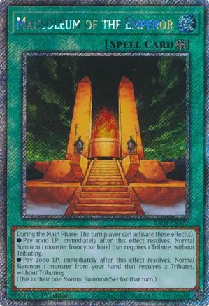 Image of Mausoleum of the Emperor (Platinum Secret Rare) [RA03-EN167] Platinum Secret Rare