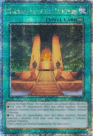 Image of Mausoleum of the Emperor (Quarter Century Secret Rare) [RA03-EN167] Quarter Century Secret Rare
