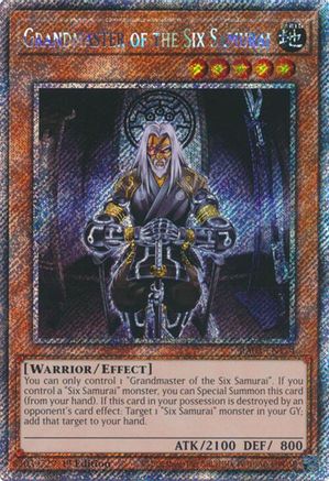 Image of Grandmaster of the Six Samurai (Platinum Secret Rare) [RA03-EN174] Platinum Secret Rare