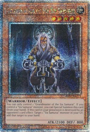 Image of Grandmaster of the Six Samurai (Quarter Century Secret Rare) [RA03-EN174] Quarter Century Secret Rare