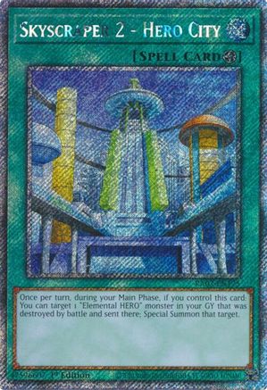 Image of Skyscraper 2 - Hero City (Platinum Secret Rare) [RA03-EN175] Platinum Secret Rare