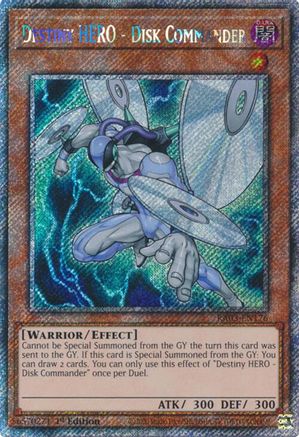 Image of Destiny HERO - Disk Commander (Platinum Secret Rare) [RA03-EN176] Platinum Secret Rare