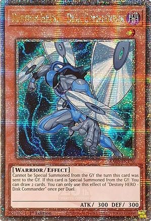 Image of Destiny HERO - Disk Commander (Quarter Century Secret Rare) [RA03-EN176] Quarter Century Secret Rare