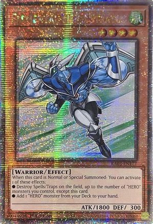 Image of Elemental HERO Stratos (Quarter Century Secret Rare) [RA03-EN177] Quarter Century Secret Rare