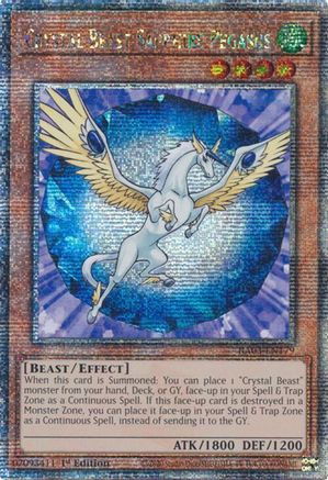 Image of Crystal Beast Sapphire Pegasus (Quarter Century Secret Rare) [RA03-EN179] Quarter Century Secret Rare