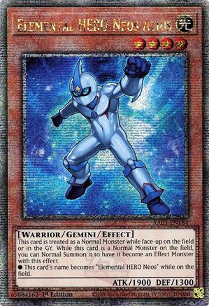 Image of Elemental HERO Neos Alius (Quarter Century Secret Rare) [RA03-EN184] Quarter Century Secret Rare