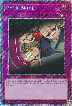 Image of Dark Bribe (Platinum Secret Rare) [RA03-EN187] Platinum Secret Rare