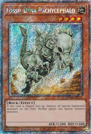 Image of Fossil Dyna Pachycephalo (Platinum Secret Rare) [RA03-EN195] Platinum Secret Rare