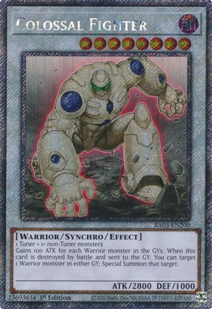 Image of Colossal Fighter (Platinum Secret Rare) [RA03-EN200] Platinum Secret Rare